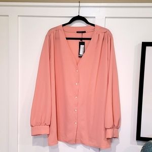 Boohoo NWT Size 20 (US) Blush Pink Blouse